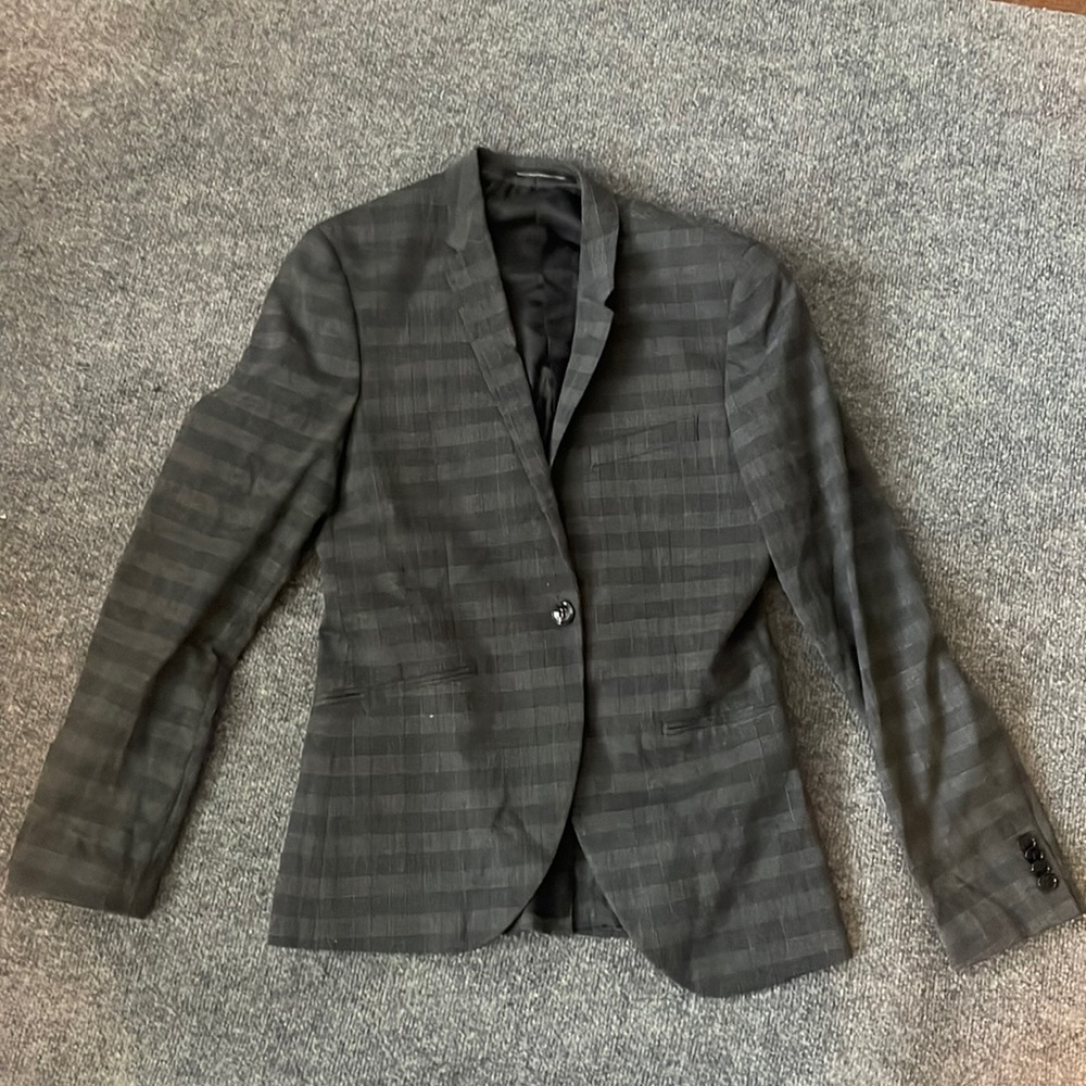 Grey Checked Suit ($75)
